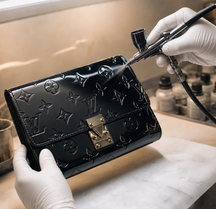 Patent Leather Recolouring & Recoating service image